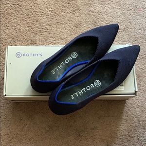 Rothy’s navy blue flats